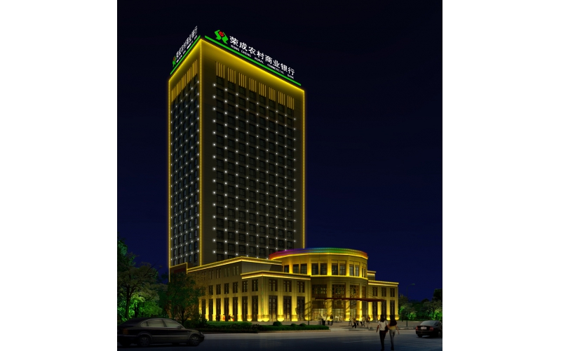 榮成農(nóng)信大廈標(biāo)識，壓克力發(fā)光大字.LED外露發(fā)光大字工程,發(fā)光字,LED發(fā)光字